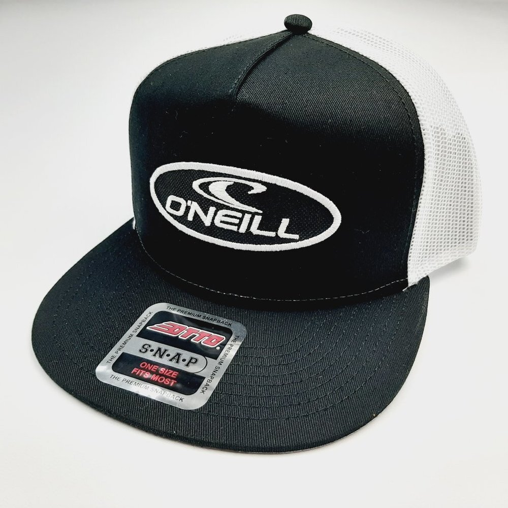 O'Neill Flat Bill OTTO Mesh Snapback Trucker Embroidered Patch Hat Cap